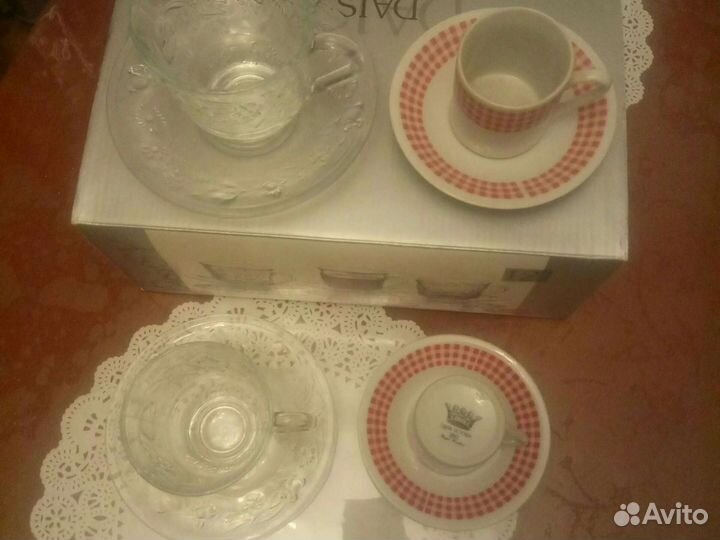 Чайные и кофейные пары новые в коробках