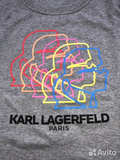 Свитшот Karl Lagerfeld новая белая и серая