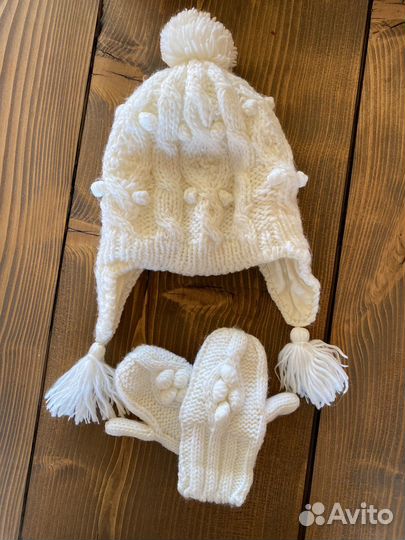 Шапка и варежки комплект St.Bernard