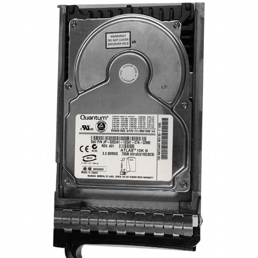 [2G341] Жесткий Диск Dell 73,9gb U320scsi 3.5" Hdd 2g341