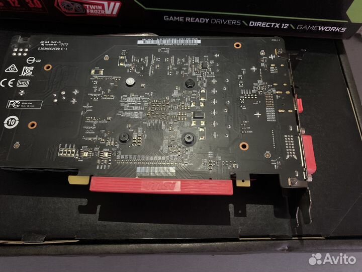 Видеокарта MSI GeForce GTX 1050ti 4Gb Gaming X