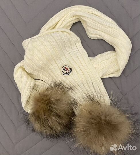 Шапка шарф moncler комплект новый