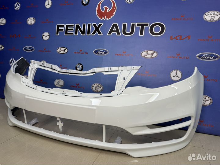 Бампер передний Kia Rio 3 с 15-17 г. цвет Белый
