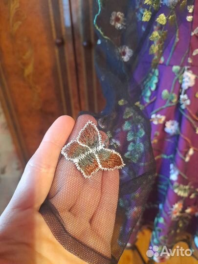 Вечернее платье сетка Yana Lukacher с шелком 46 р