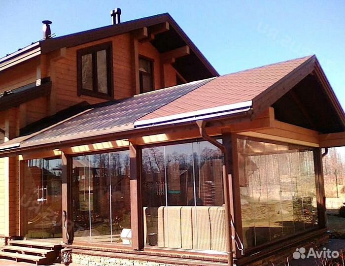 Безрамное раздвижное остекление