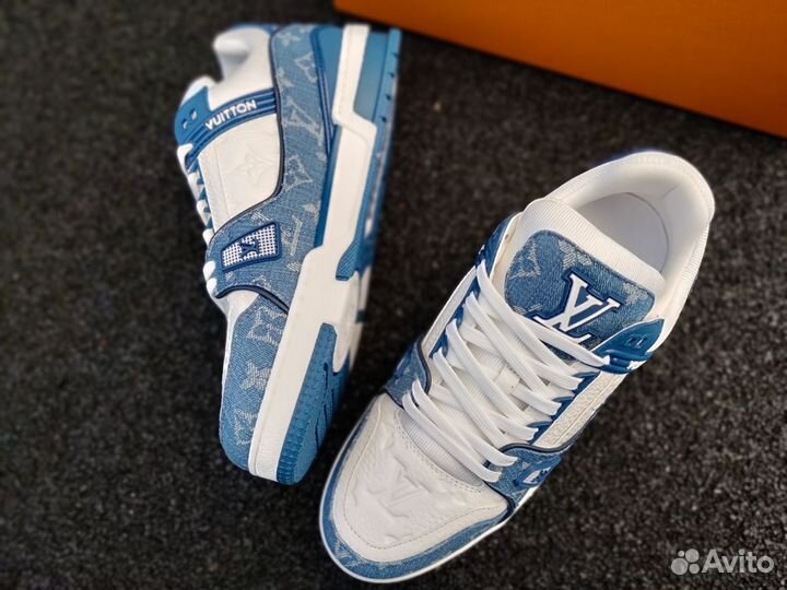 Кроссовки мужские Louis Vuitton Trainer Синие