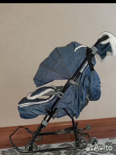 Зимняя детская коляска, санка