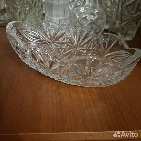 Ваза для фруктов на ножке СССР