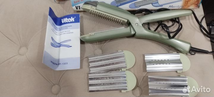 Утюжки vitek,с насадками гофре