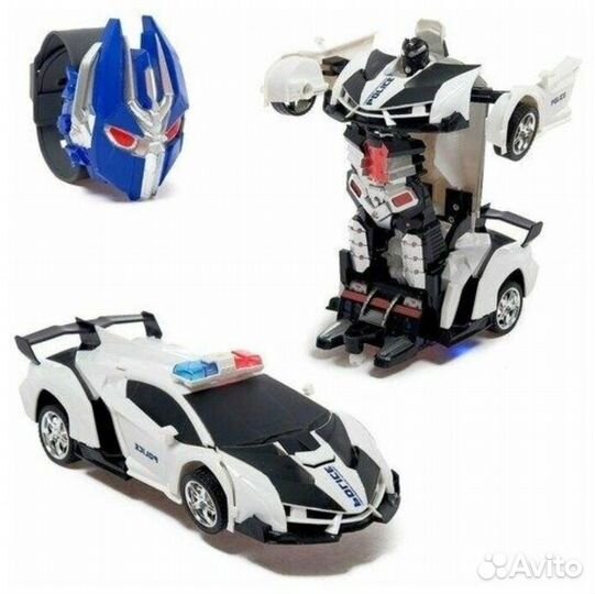 Полицейская машина трансформер на радиоуправлении