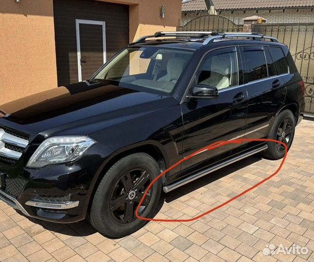 Защита порогов Mercedes glk