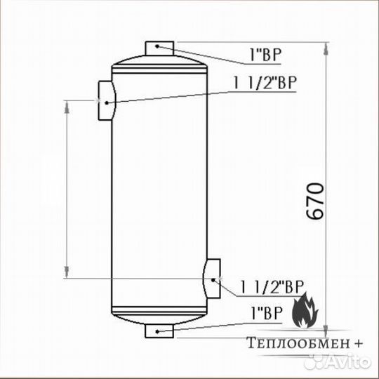 Трубчатый теплообменник то 7510 для бассейна