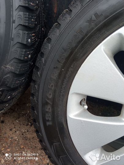 Колеса зимние 185 65 r15 с дисками Киа rio 3
