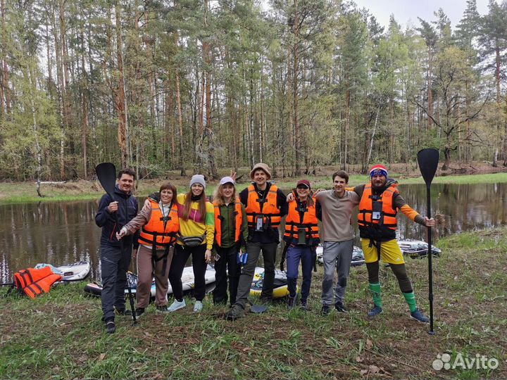 Корпоративные сплавы на байдарках и SUP бордах