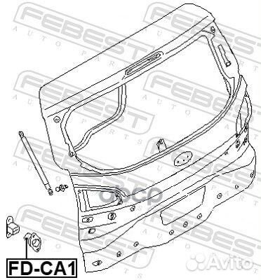 Отбойник крышки багажника fdca1 Febest