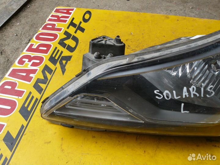 Фара левая для hyundai solaris 2015г