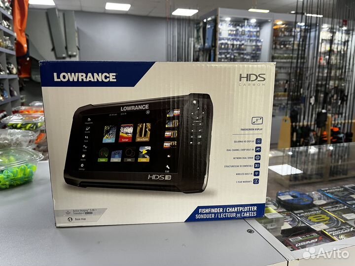 Lowrance HDS 9 carbon с датчиком 3-in-1 Rus