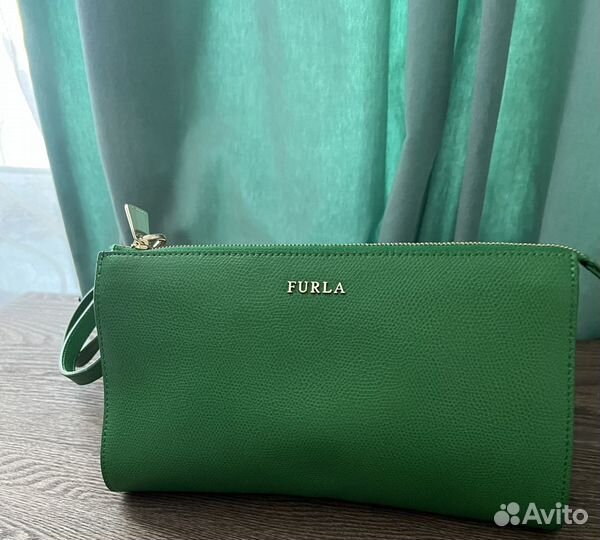 Сумка клатч Furla зеленая