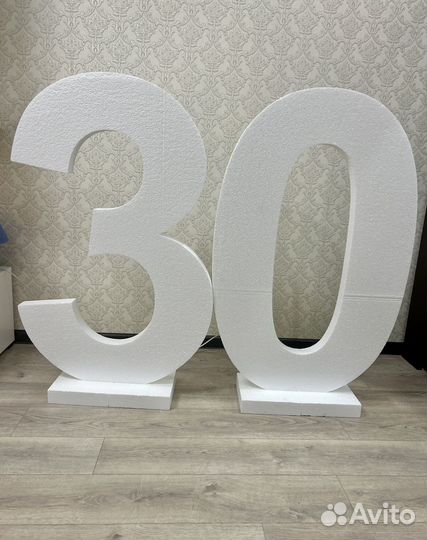 Цифры из пенопласта