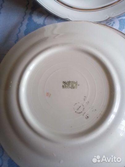 Тарелки из СССР фарфоровые 6 штук