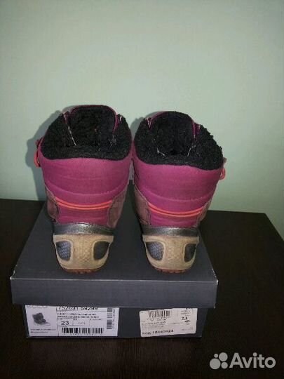 Детские зимние полусапожки ecco (размер 23)