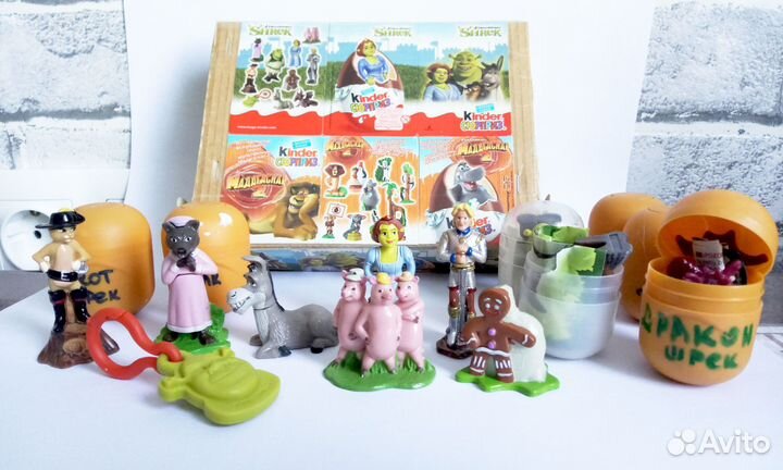 Игрушки из коллекции киндер Шрек 3, 2007 г