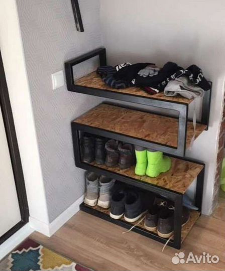 Обувница в стиле лофт