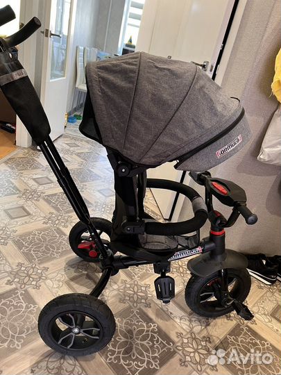 Детский велосипед с ручкой новый