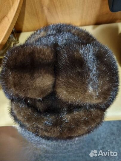 Норковая шапка мужская