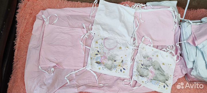 Бортики,одеялко,подушечка