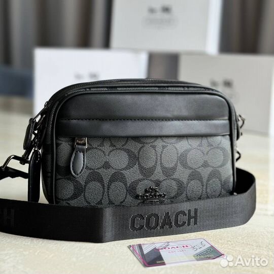 Мужская сумка coach 3 цвета