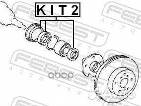 Сальник ступицы колеса (ремкомплект) перед прав