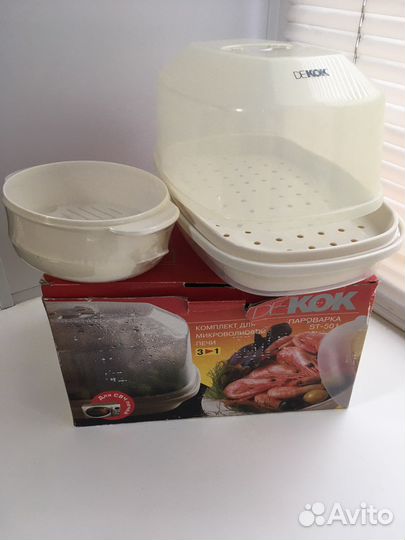 Пароварка dekok для микроволновки новая