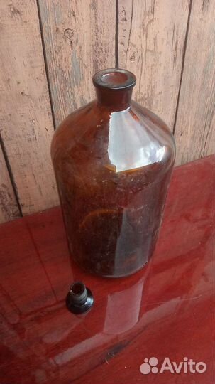 Склянка (штанглас), 10000 мл, темное стекло