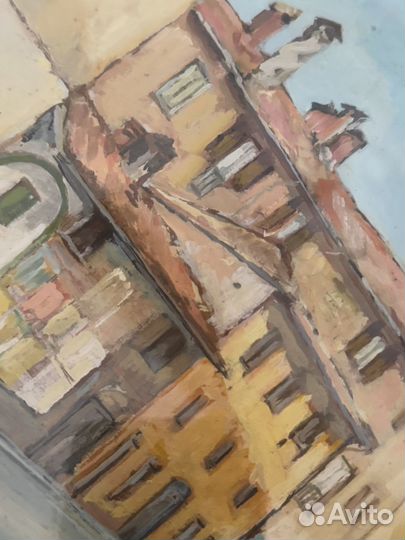 Канделябр подсвечник серебрение, картина 39.5х33.5