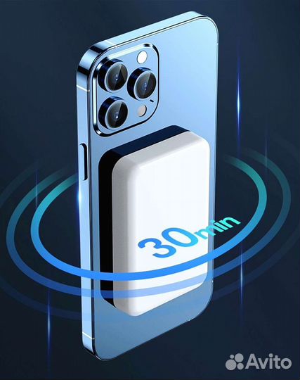 Повербанк беспроводной магнитный MagSafe 10000 1:1