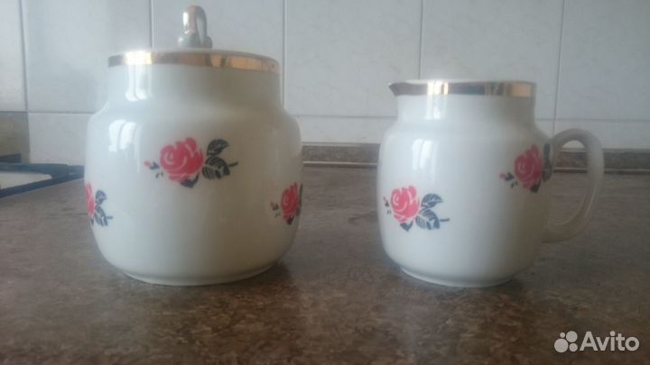 Сливочник, сахарница СССР завод Пролетарий