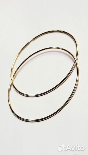 Золотые серьги конго