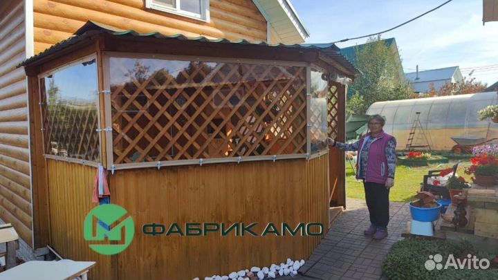 Мягкие окна для террасы веранды беседки