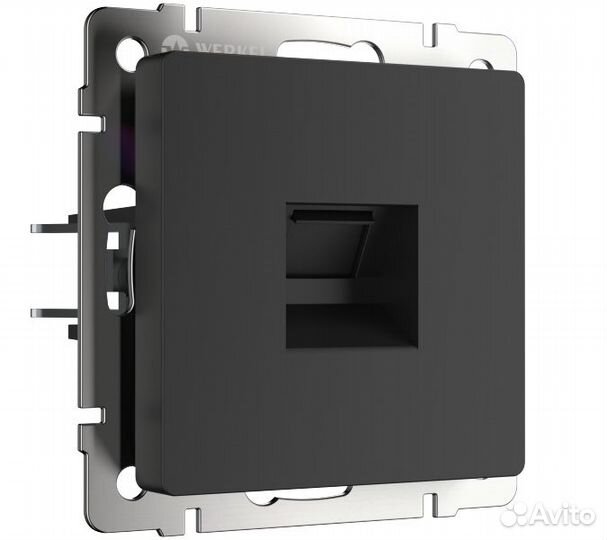 Werkel WL08-RJ-11/ Телефонная розетка RJ-11 черный