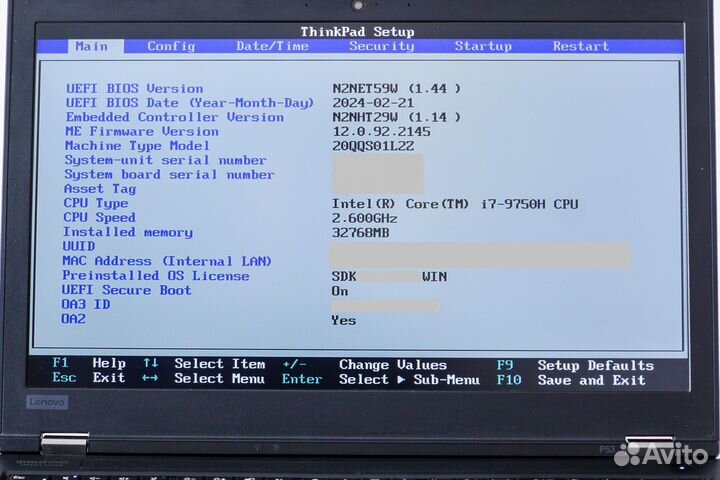 Lenovo ThinkPad P53 i7-9750H T2000 FHD 32GB SSD500