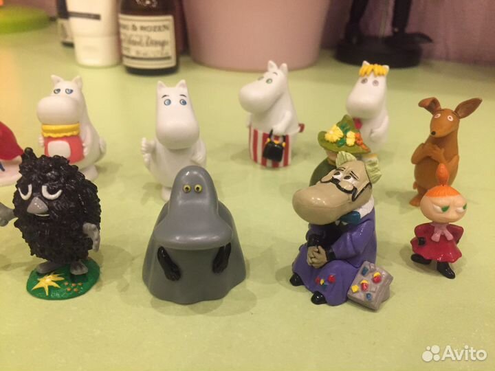 Коллекция фигурок муми-тролль