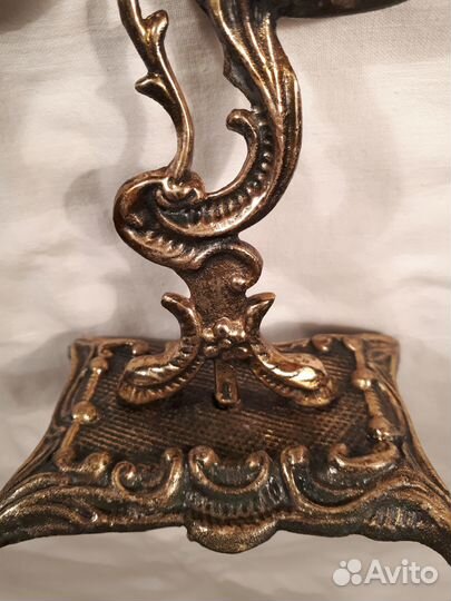 Подсвечник винтаж литьё СССР, бронза,латунь,б/у