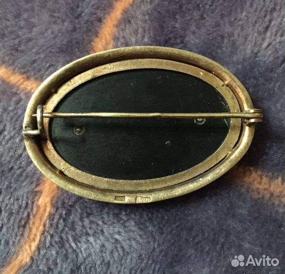 Брошь серебро 875