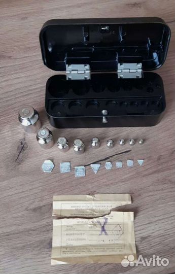 Набор гирь разновесы СССР 1969 год