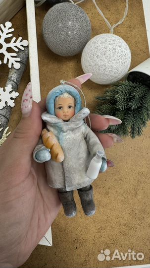 Ватные игрушки на елку