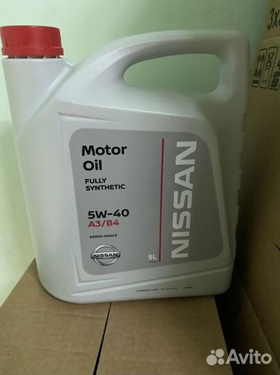 Масло моторное nissan 5w40 5л