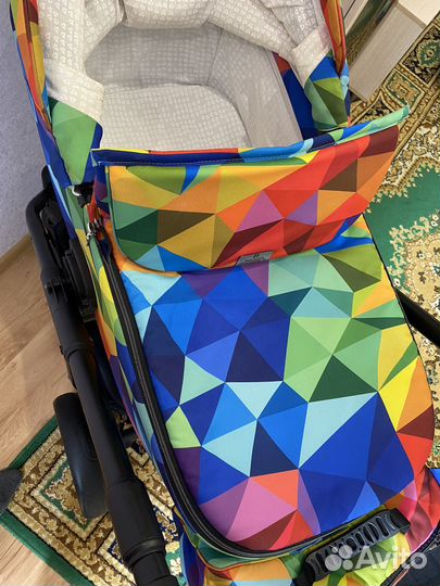 Коляска Adamex 2 в 1 Reggio в цвете Y123 (радуга)