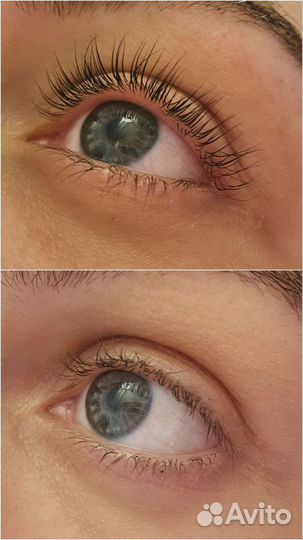 Ламинирование ресниц, оформление бровей