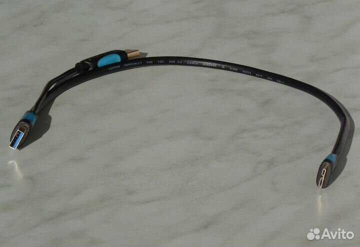 Кабель Vention USB3.0 - micro USB3.0 + USB2.0 доп